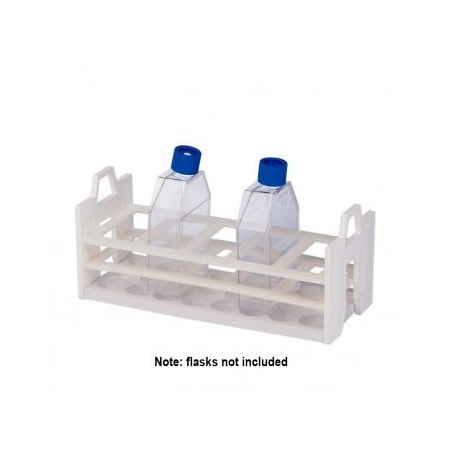 Bel-Art Tissue Culture Flask Rack, Holds 5x260ml Flasks 246252
